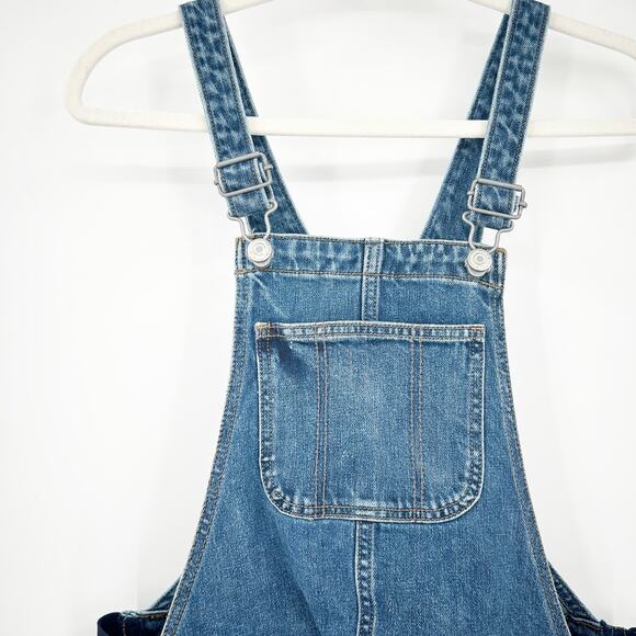 Old Navy Womens Elastic Side Maternity Straight Jeans Denim Overalls Size 2 Blue - Picture 3 of 10